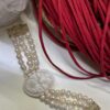 Bracciale Cammeo, tre fili perle naturali, chiusura filigrana, Cammeo autentico conchiglia, bracciale sposa, regalo per lei.