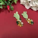 orecchini fico india verde