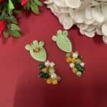 Orecchini fichi d'india e grappolo