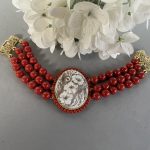 collana siciliana con cammeo autentico