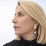 orecchini artigianali siciliani con Cuore sacro e ametista