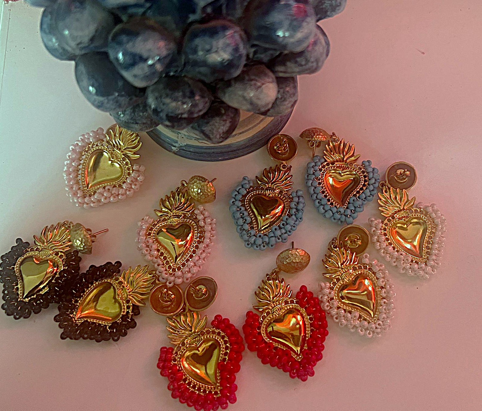 orecchini siciliani con cuore sacro