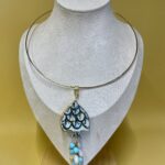 Collana con pigna caltagirone dipinta a mano