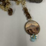 collana lunga con ciondolo Etna Taormina