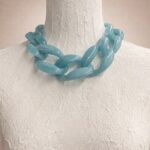 collana maxi resina turchese