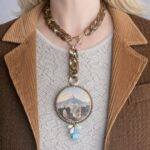 collana girocollo resina e ciondolo etna