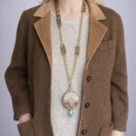 collana lunga alluminio e resina