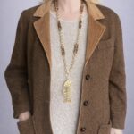 collana lunga resina e alluminio