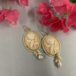 orecchini siciliani con cammeo e perle