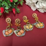 orecchini borsetta Caltagirone dipinta con limoni