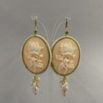 orecchini siciliani cammeo e perle