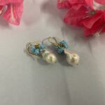orecchini siciliani turchese e perla scaramazza