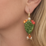 orecchini siciliani ficodindia caltagirone