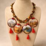 collana artigianale con vedute di sicilia