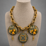 collana artigianale siciliana con limoni